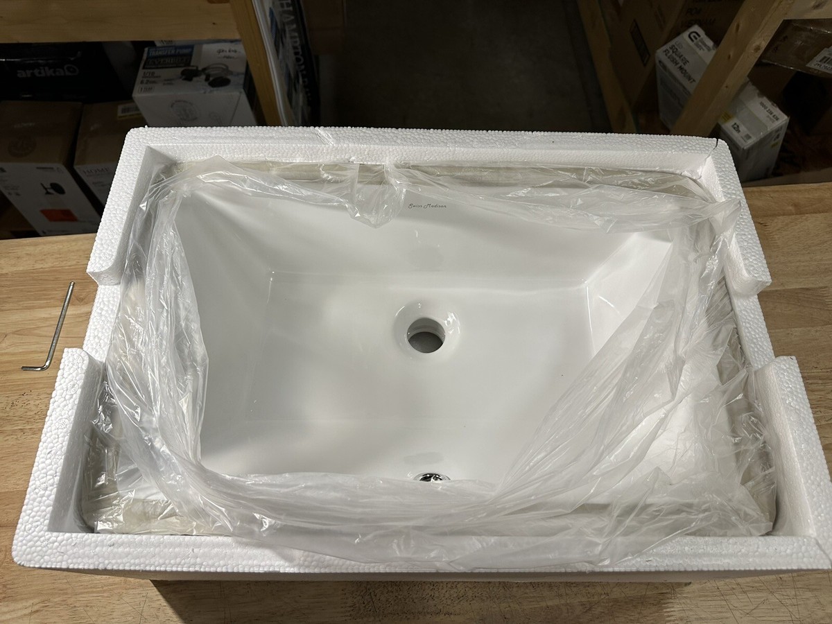 Voltaire 22-Inch Rectangle Ceramic Vessel Sink – Matte Black, Above-Counter, Scratch-Resistant