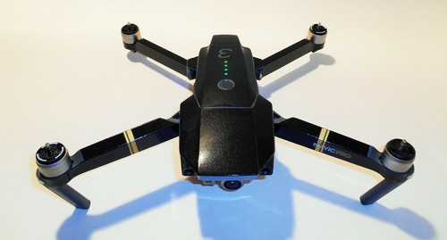 DJI MAVIC PRO / PLATINUM - SKIN - METALLIC SCHWARZ/BLACK - 3-5 Batterien/Drohne - Picture 5 of 11