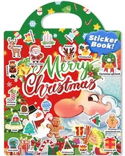 Reusable Christmas Sticker Book for Kids Toddlers Boys Girls Xmas Stickers