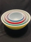 Pyrex Primary Colors Nesting Mixing Vintage Bowls Set of 4 - 401, 402, 403, 404