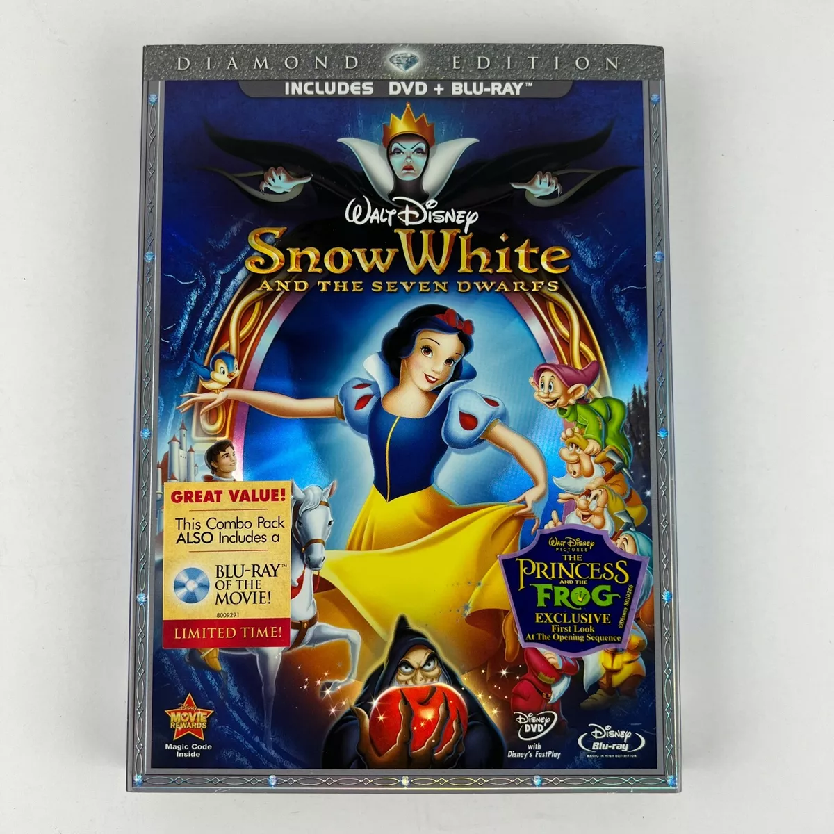 Disney Snow White and the Seven Dwarfs(DVD,2009,3-Disc Set) TESTED