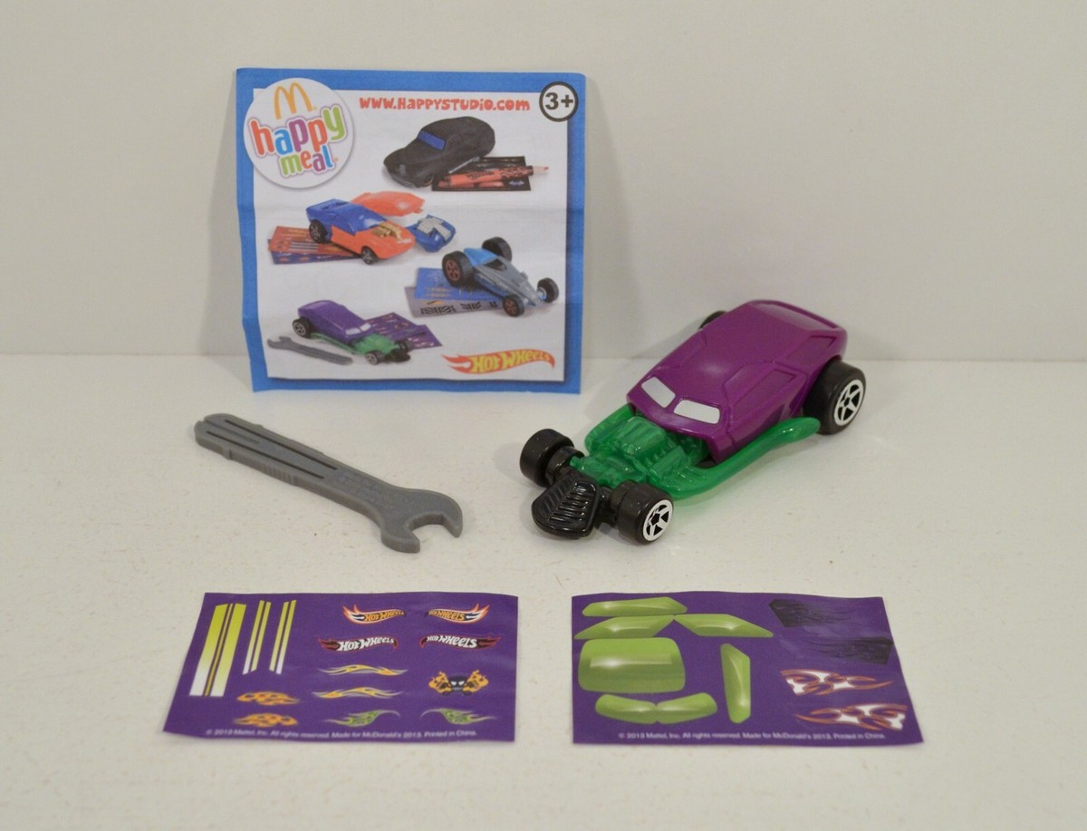 2013 RARE Light-Up Dragster McDonald's EUROPE Toy Car Mattel Hot Wheels