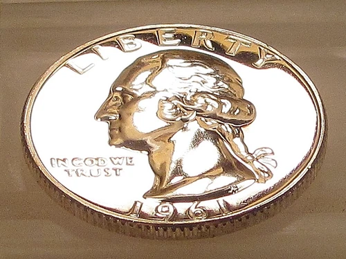 1961 Gem Proof Quarter 90%   Blazing Mirrored Surfaces #708 ~ 710