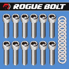 SBM INTAKE MANIFOLD BOLTS STAINLESS KIT SMALL BLOCK MOPAR DODGE 273 318 340 360