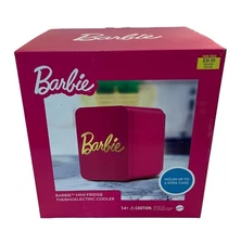 Barbie Pink 6 Can Personal Mini Fridge Thermoelectric Cooler NEW