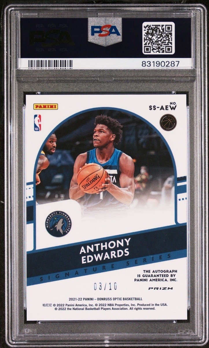 2021-22 Donruss Optic Signature Series Gold 3/10 Anthony