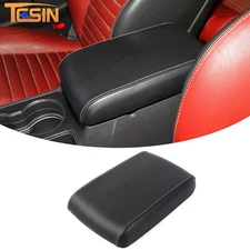 Leather Center Console Armrest Box Panel Cover Trim For Dodge Challenger 2009-14