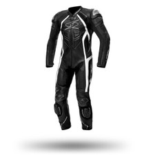 Spyke Tuta pelle intera mod. Losail Race black white