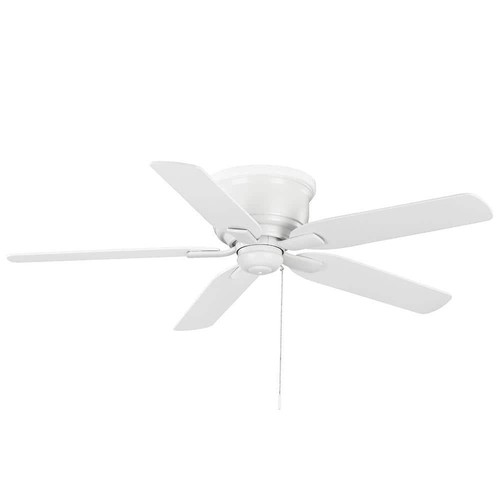 Hampton Bay LED AC Ceiling Fan 52" Reversible Blades w/ Light Kit Matte White - Picture 10 of 11