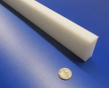 HDPE White Bar 3/4" Thick x 1.75" Wide x 48" Long