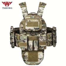 YAKEDA Tactical Vest - Adjustable Training Outdoor Vest, MOLLE System
