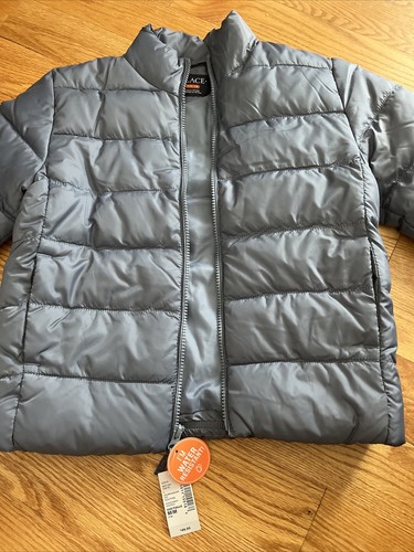 Boys The Children’s Place Gray Puffy Jacket- Medium- 7/8- NWT!