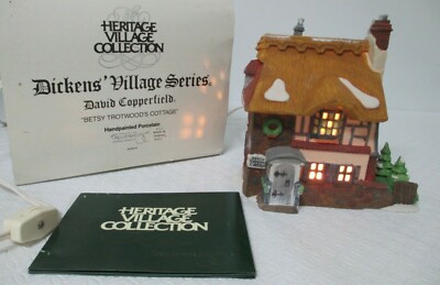 Dept 56 Dickens Village  Betsy Trotwood's Cottage - from David Copperfield w/box