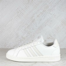 Womens adidas Grand Court Cloud White/Linen Trainers (00C18) RRP £69.99