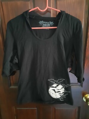 Kreepsville 666 Black Goth Web Sleeve Top