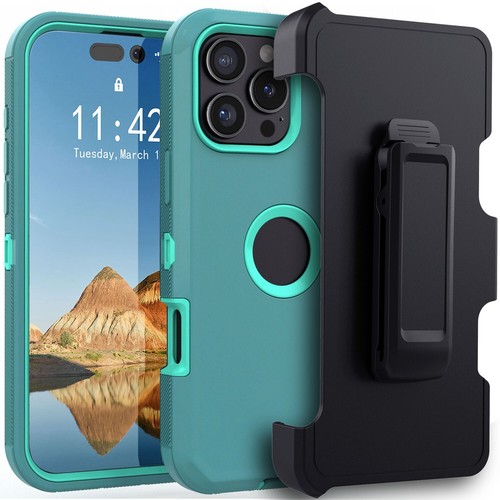 For iPhone 16 Pro Max/16+/16 Pro/16e Case Rugged Clip Cover / Screen Protector - Picture 5 of 72