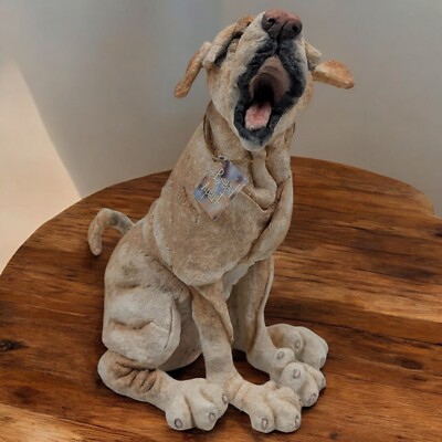 A Breed Apart Yellow Lab Dog Figurine Vintage 2004 Country Artists Ltd. 9 
