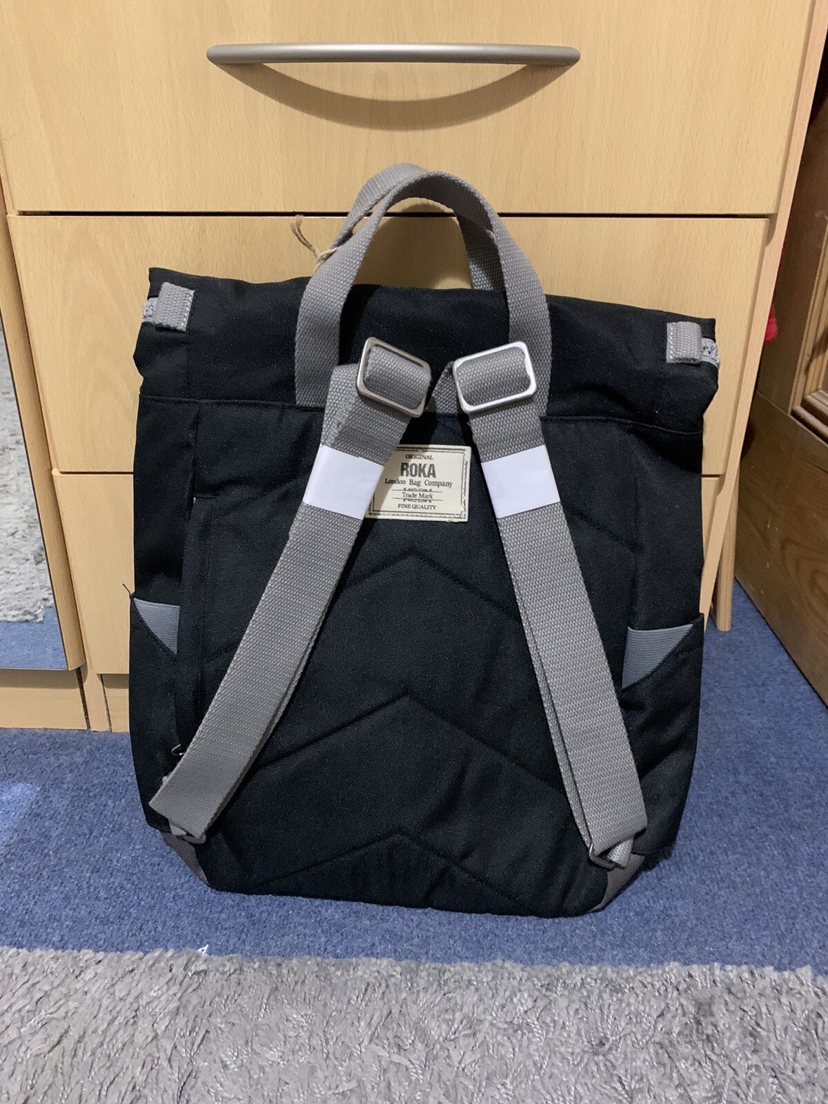 New Roka Canfield C medium backpack rucksack Ash Black eBay