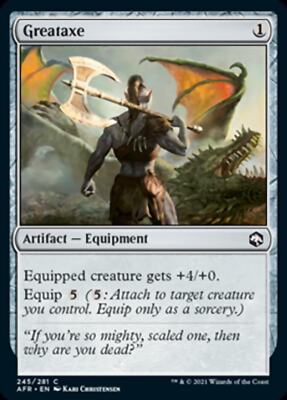 Magic MTG Greataxe [Dungeons & Dragons: Adventures in the Forgotten Realms]