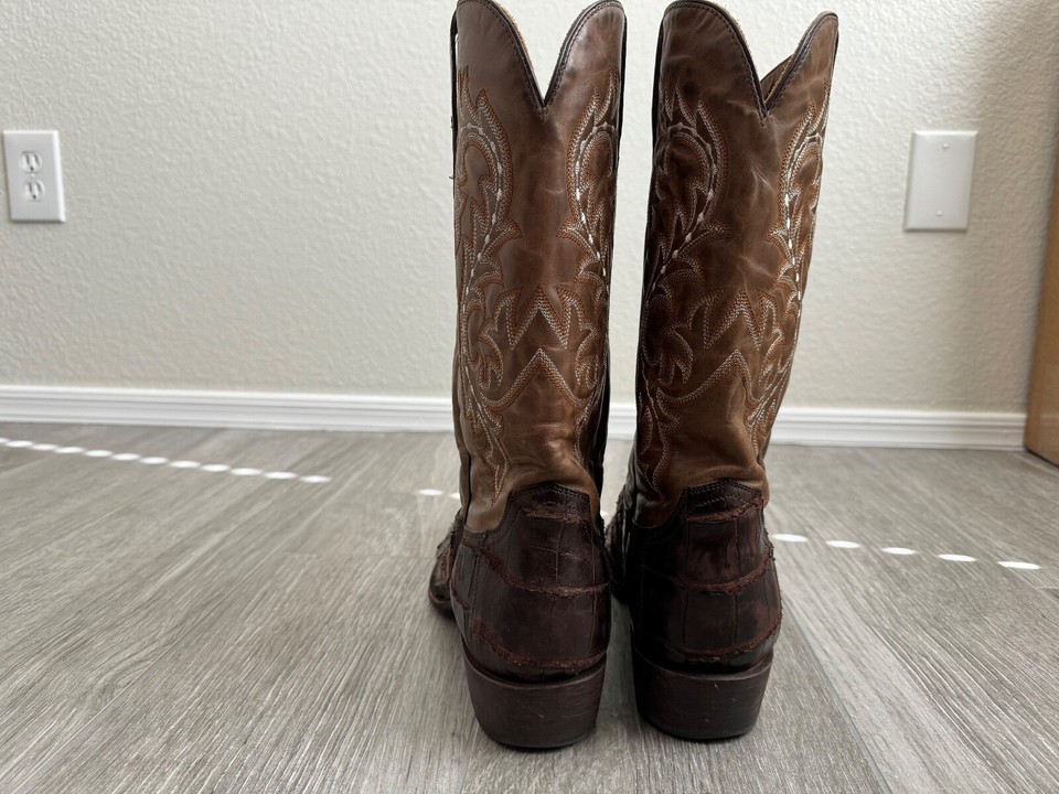 Lucchese Men's Shoes Burke Giant Alligator Boot Size 13 D Lightly Worn