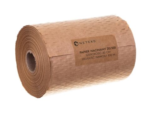 Papier o strukturze plastra miodu 100% biodegradowalny szerokość 20 cm x długość 100 m NETEKO 2 sztuki - Zdjęcie 1 z 4