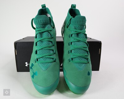 Under Armour Spotlight Suede MC Green Football Cleats Men's