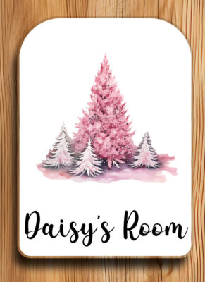 Personalisiertes Türschild Weihnachtsbaumladen - Kinderzimmer - individuelles Namensschild