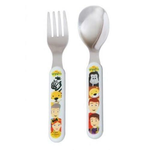 NEW The Wiggles Safari Fork & Spoon Cutlery Set - Childrens Cutley