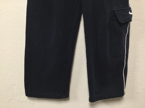 Nike Boys Athletic Sweatpants Size 4 Blue Side and Leg Pockets Elastic Waist 50 - Picture 3 of 6