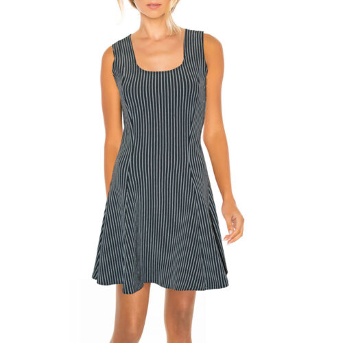 Knitterfrei Stretch Casual All Rounder Kleid Minikleid Nadelstreifen Gr.36 38 S - Bild 1 von 3