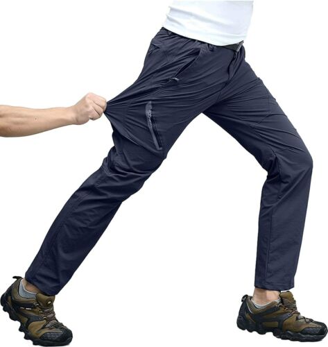 Pantaloni lunghi uomo escursionismo leggeri asciugatura rapida casual cargo lavoro sport - Foto 15 di 53