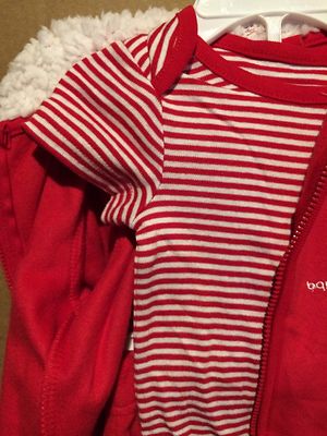 Tenue De Noël 3 Pièces Rouge Garçon - Taille 6-9 Mois Small Wonder