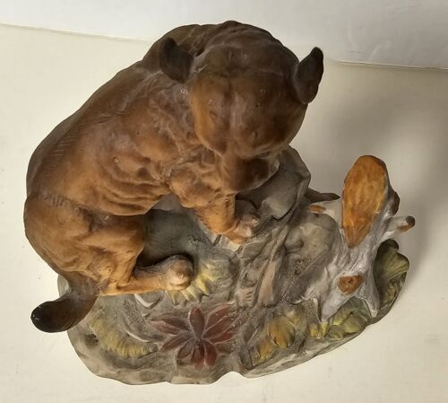 Hoffman 1978 Mountain Lion Figure Sculpture - Picture 7 of 9