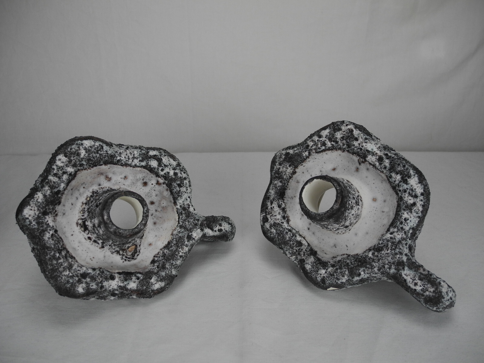 pair Vallauris fat lava ceramic candlesticks candlesticks Keramik