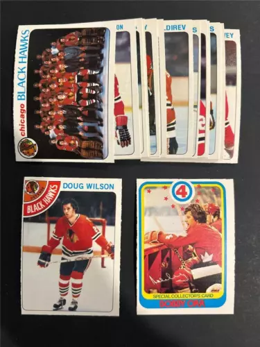 1978-79 OPC O-Pee-Chee Chicago Black Hawks Team Set 20 Cards NM/MT+ Wilson RC