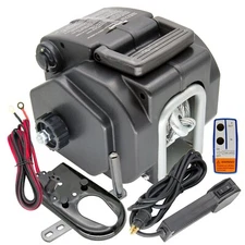 5000LBS Boat Electric Winch Portable Wireless Remote Control Trailer Winch 12V