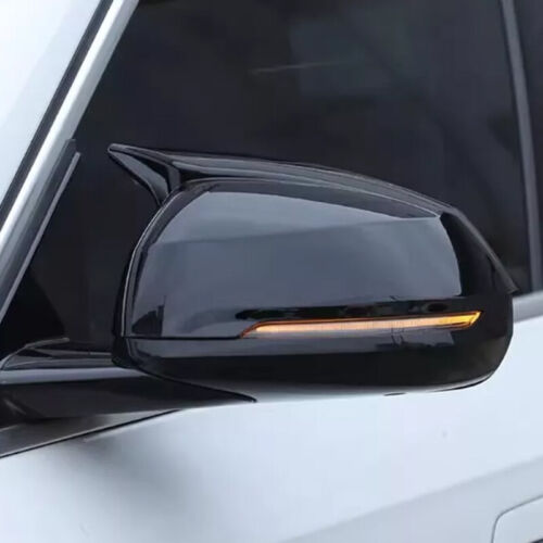 For BMW X1 U11 U12 2023 2024 Black Car Side Rear View Door Mirror Cap Cover Trim - Picture 2 of 14