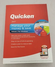 Intuit Quicken 2017 Deluxe For Windows Brand New Sealed READ BEFORE PURCHASING!!