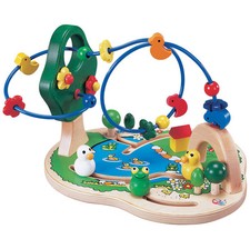 Wooden Bead Wire Maze Activity - Educational Toys - Toddlers 18M+ H21cm