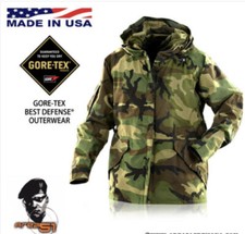 PARKA GIACCA JACKET MILITARE WOODLAND GORE-TEX AMERICANO ORIGINALE