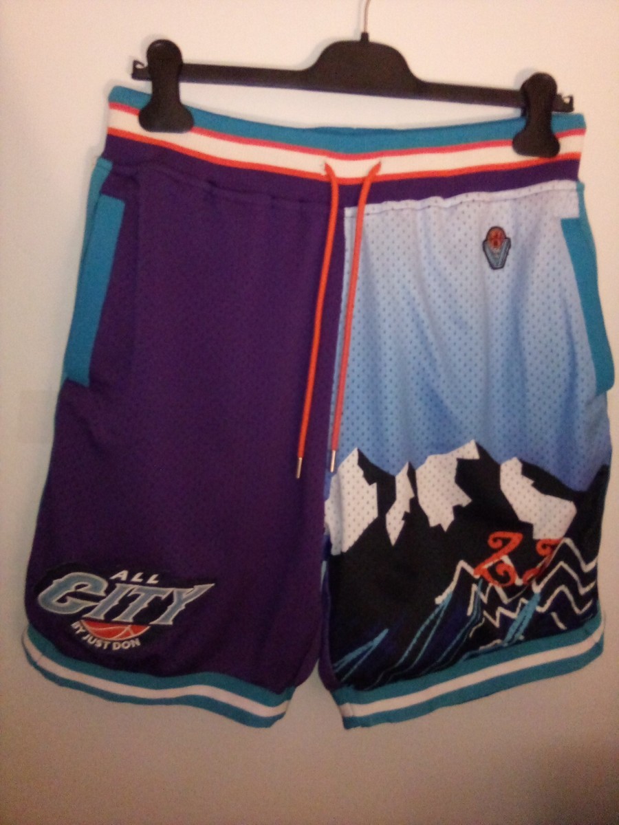 All City By Just Don Mens Basketball Shorts Blue Purple | eBay
