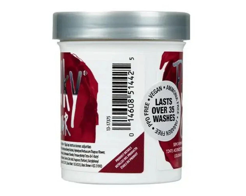 Color de cabello acondicionador semipermanente PUNKY COLOUR - vino tinto 3,5 oz Foto 2 de 4