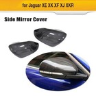 Real Carbon Fiber Rear Side View Mirror Cover Caps For Jaguar XK XF XJ XKR XE