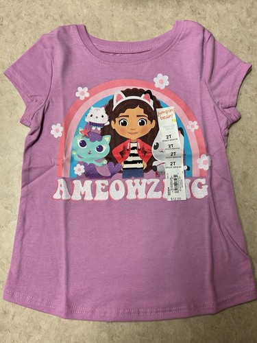 New w/tags 2 Toddler Girls 2T Peppa Pig Ballerina & Gabby’s Dollhouse T-Shirts - Picture 10 of 10
