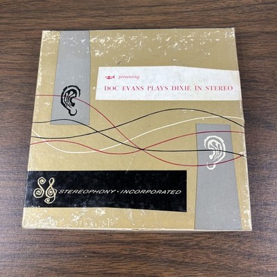 DOC EVANS PLAYS DIXIE IN STEREO 7 1/2 IPS REEL TO REEL 4 TRACK TAPE