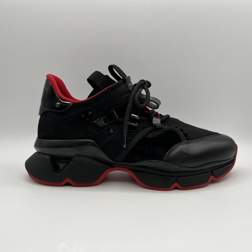 Baskets Christian Louboutin Red Runner Homme Taille 42,5 Rouge - Neuf Avec Petits Défauts