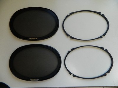 2 Alpine 6''x9'' Car Speaker Grilles With Spacers