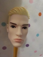 NEW Handsome Ken Doll Replacement Head Only, Parts, OOAK Blonde,BarbieDoll,NEW