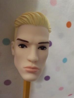 NEW Handsome Ken Doll Replacement Head Only, Parts, OOAK Blonde,BarbieDoll,NEW