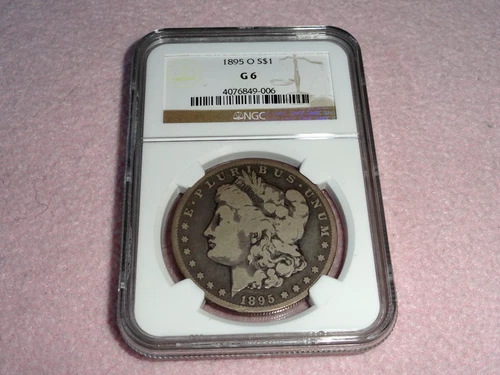 NGC 1895 O Silver Morgan Dollar Graded G6 Good 6 US Coin New Orleans Mint